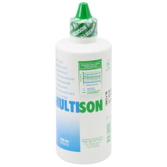 Multison (Мультисон) раствор по уходу за контактными линзами 240 мл